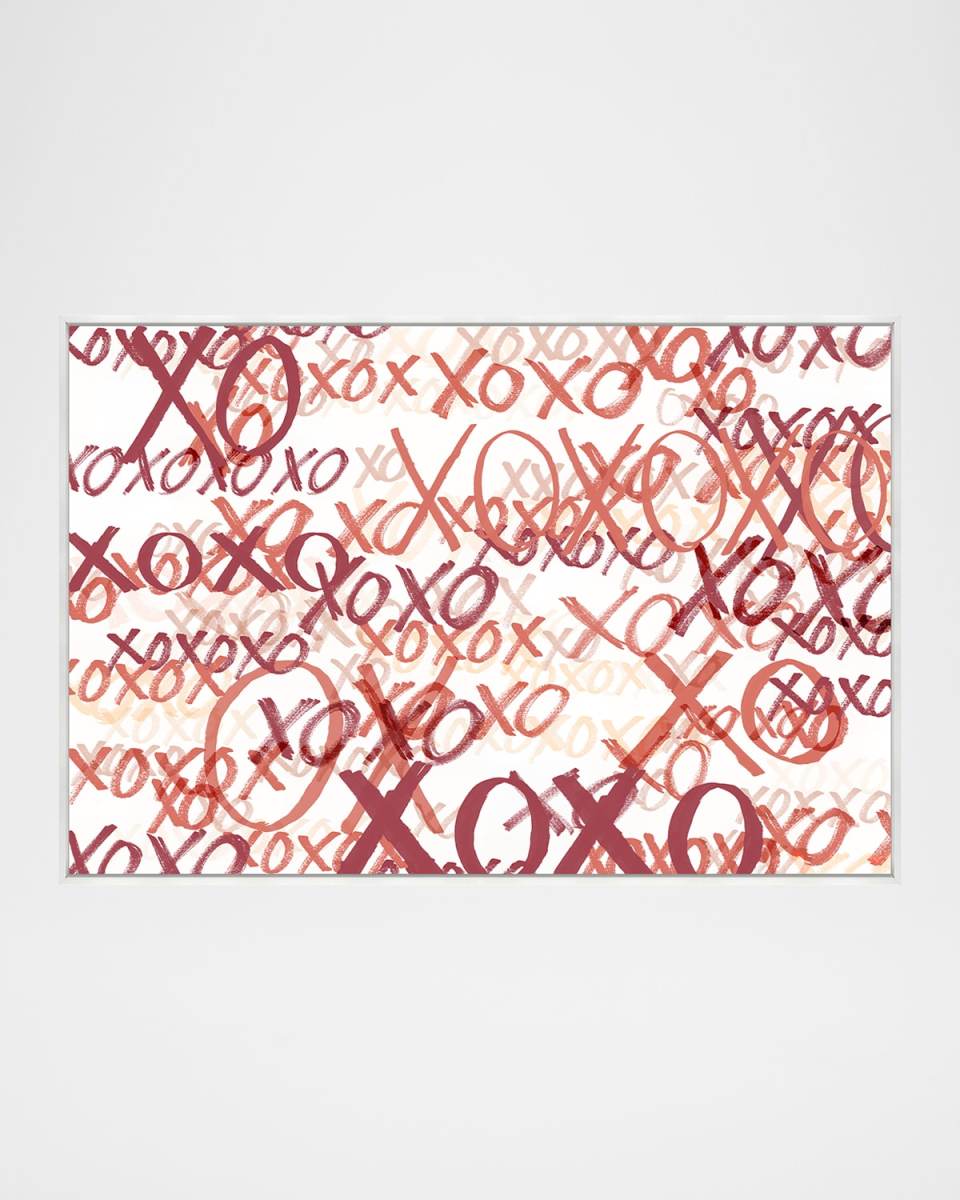 "XOXO" Framed Giclee by Richard Ryder, 46.5" x 31.5"